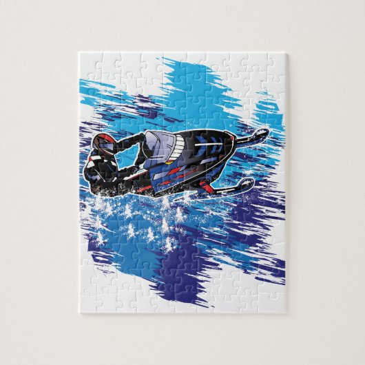 グラフィックスノーモービル ジグソーパズル (縦)