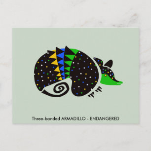 グラフィックスリーバンドARMADILLO – 絶滅危惧動物 ポストカード