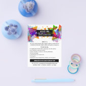 グラフィックス三角形デザイン、グラフィックスデザイン広告 チラシ (シングル)