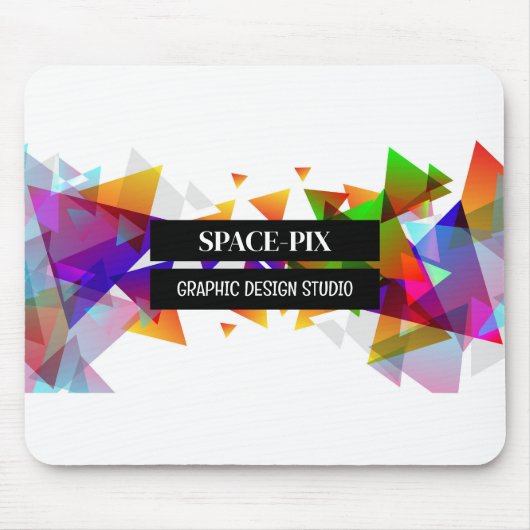 グラフィックス三角形デザイン,グラフィックデザイナー マウスパッド (正面)