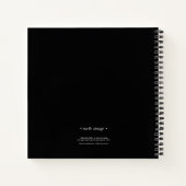 グラフィックス抽象芸術数々の等高線 – 色ID755 ノートブック (裏面)