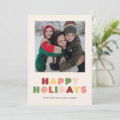 グラフィックタイプフォトホリデーカード シーズンカード (スタンド正面)