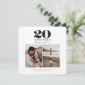 グラフィックタイポグラフィの年賀状 シーズンカード (スタンド正面)