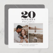 グラフィックタイポグラフィの年賀状 シーズンカード (正面/裏面)