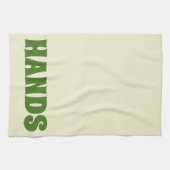 グラフィックタイポグラフィハンズキッチンディッシュタオル キッチンタオル (横)