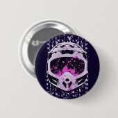 グラフィックダートバイクヘルメット 缶バッジ (正面&裏面)