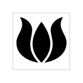 グラフィックチューリップフラワーブロッサムフローラデザイン ラバースタンプ (インプリント)