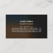 グラフィックテクスチャ、グラフィックデザイナー 名刺 (裏面)