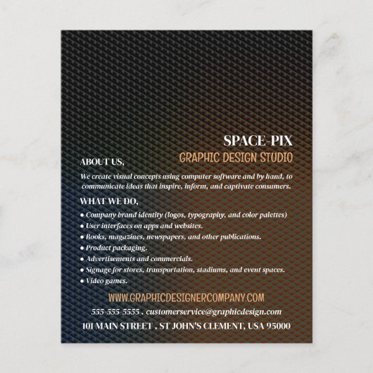 グラフィックテクスチャ、グラフィックデザイ広告ナー チラシ (正面)