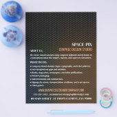 グラフィックテクスチャ、グラフィックデザイ広告ナー チラシ (シングル)