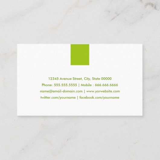 グラフィックデザイシンプルナー – 造幣局 名刺 (裏面)