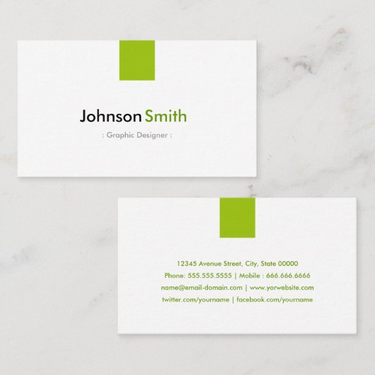 グラフィックデザイシンプルナー – 造幣局 名刺 (正面/裏面)