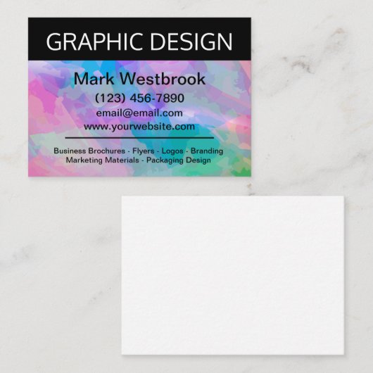 グラフィックデザイナモダンーの名刺 名刺 (正面/裏面)