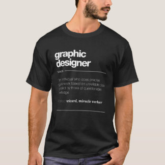 グラフィックデザイナーおもしろい定義ジョブギフトティー Tシャツ