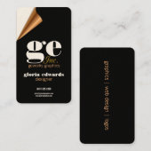 グラフィックデザイナーの名刺 名刺 (正面/裏面)