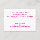 グラフィックデザイナーの名刺 名刺 (裏面)