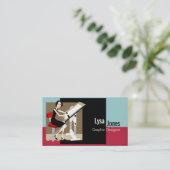 グラフィックデザイナーの名刺 名刺 (スタンド正面)