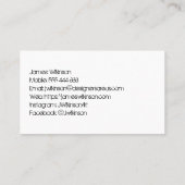 グラフィックデザイナーまたはアーティスト名刺 名刺 (裏面)