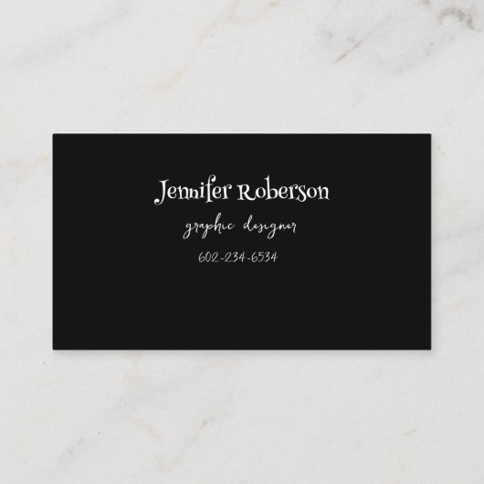 グラフィックデザイナーアートワークグラフィックハンド顔 名刺 (裏面)