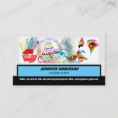 グラフィックデザイナーアートワークグラフィックハンド顔 名刺 (正面)