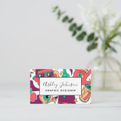 グラフィックデザイナーイラストレーポップ・アートのタアートソーシャルメディア 名刺 (スタンド正面)