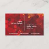 グラフィックデザイナーカスタムサークル名刺 名刺 (裏面)