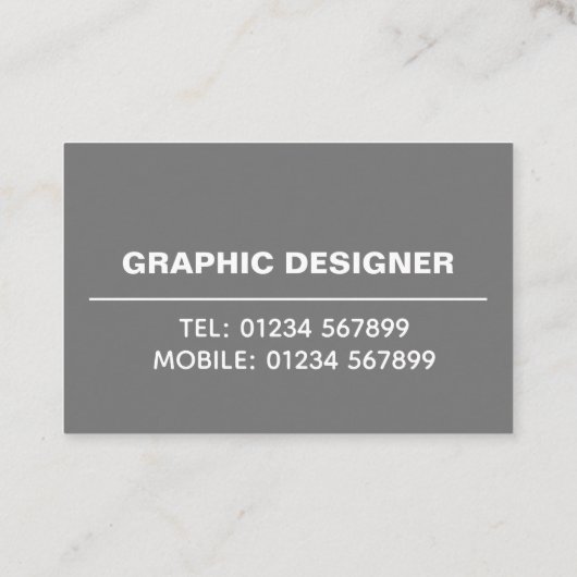 グラフィックデザイナーフォト名刺 名刺 (裏面)