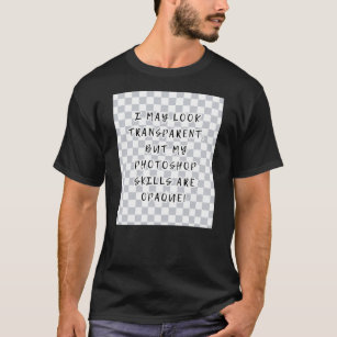 グラフィックデザイナー用の透明Photoshop Tシャツ