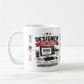 グラフィックデザイナー コーヒー おもしろ マグカップ デザイン (左)