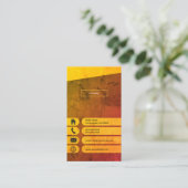 グラフィックデザイナー 名刺 (スタンド正面)