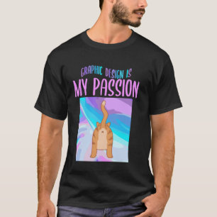 グラフィックデザインが大好きな面白いグラフィックデザイナー Tシャツ