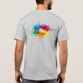 グラフィックデザインとニューメディアTシャツデザイン Tシャツ (裏面)