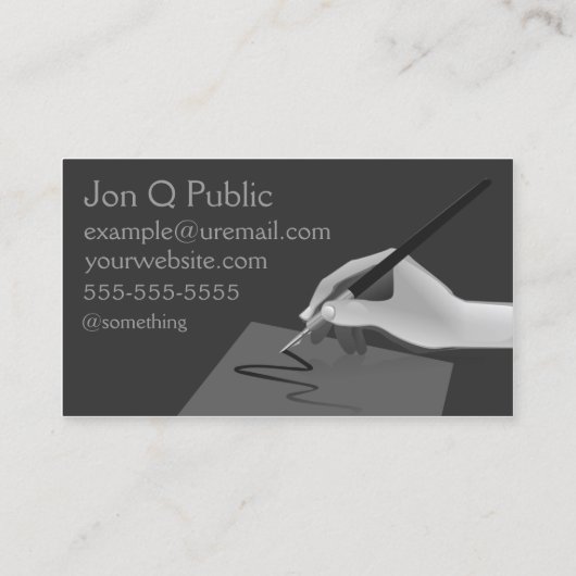 グラフィックデザインと写真 名刺 (裏面)