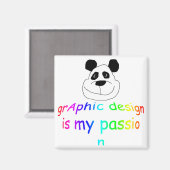 グラフィックデザインは私のパッションマグネット マグネット (正面/裏面)