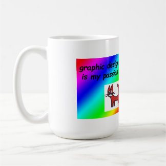 グラフィックデザインは私の情熱だ コーヒーマグカップ