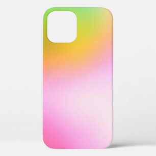 グラフィックデザインぼやけのデジタル背景テクスチャ列 iPhone 12ケース