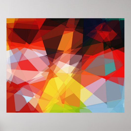 グラフィックデザインキュービズムのアートポスター ポスター (正面)