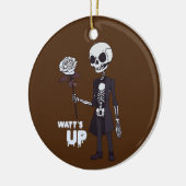 グラフィックデザインタイポグラフィ セラミックオーナメント (左)