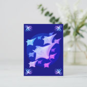 グラフィックデザインマンタレイ恋人 ポストカード (スタンド正面)