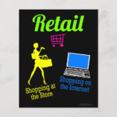 グラフィックデザイン小売キャリアデイフライヤー チラシ (裏面)