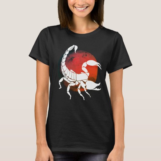 グラフィックデザイン |スコーピオンシルエット Tシャツ (正面)