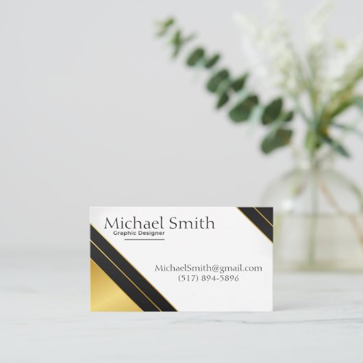 グラフィックデザイン 名刺 (スタンド正面)