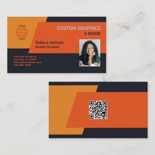 グラフィックデザイン 名刺 (正面/裏面)