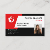 グラフィックデザイン 名刺 (正面)