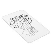 グラフィックデザイン:楽譜の花 – マグネット (右側)