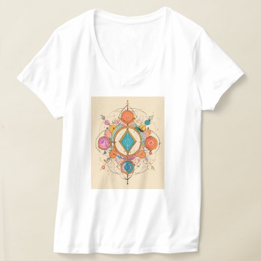 グラフィックデザイン Tシャツ (レイダウン)