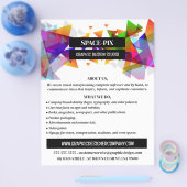 グラフィックトライアングルデザイン, グラフィックデザイン広告 チラシ (シングル)