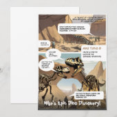 グラフィックノベルプリヒストリックアドベンチャー誕生日 招待状 (正面/裏面)