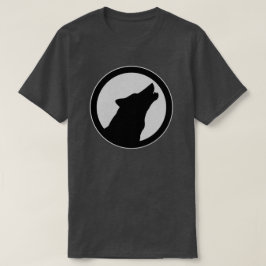 グラフィックハウリングウルフデザインイラストレーション Tシャツ