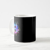 グラフィックハートセミコロン記号 コーヒーマグカップ (正面左)